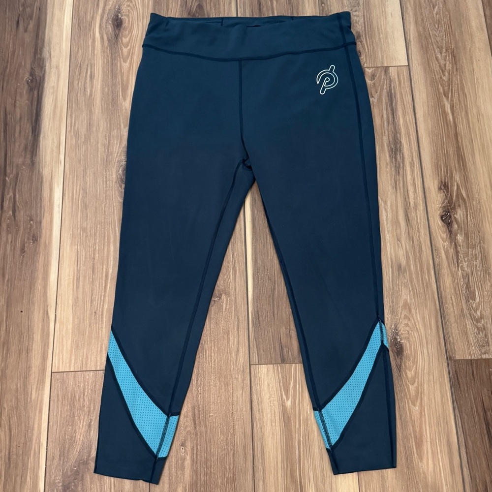 Peloton XXL Performance Leggings Colorblock Mesh Athletic Tights